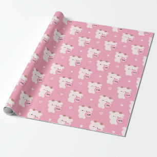 Papier Cadeau Vache Certifiée Besoin D'un Câlin
