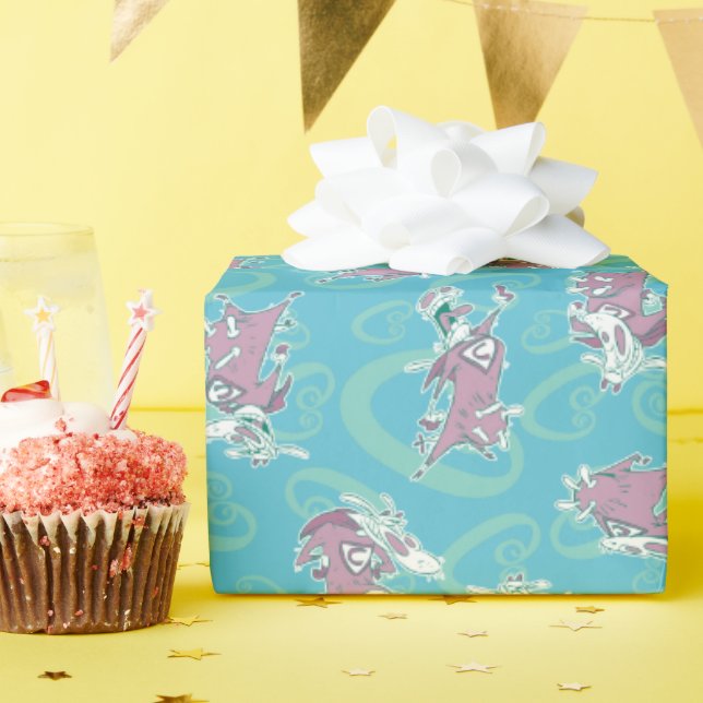 Papier Cadeau Vache et poulet Super Vache Motif (Fête d'anniversaire)