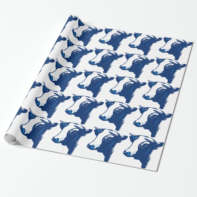 Papier Cadeau Vache l'animal (Déroulé)