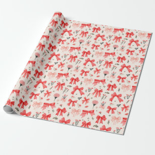 Papier Cadeau Vaches florales - Motif floral et ruban