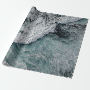 Papier Cadeau vague océanique