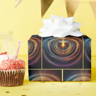 Papier Cadeau Vagues à énergie légère à mouvement torride