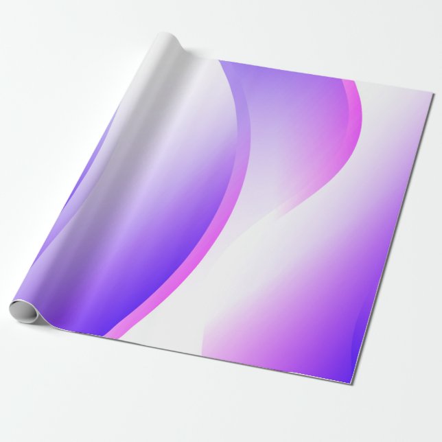 Papier Cadeau Vagues créatives. Style de technologie futuriste (Déroulé)