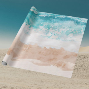 Papier Cadeau Vagues de plage de rêve