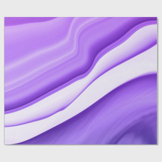 Papier Cadeau Vagues violettes dans les flux pastel