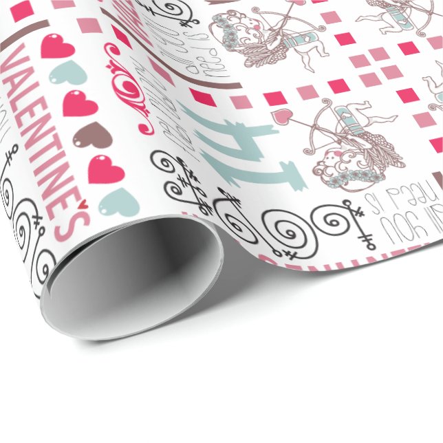 Papier Cadeau Valentines Day GIFT WRAP (Coin rond)