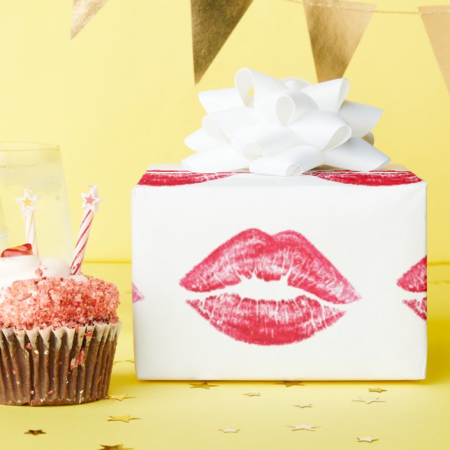 PAPIER CADEAU VALENTINES DAY KISS (Fête d'anniversaire)