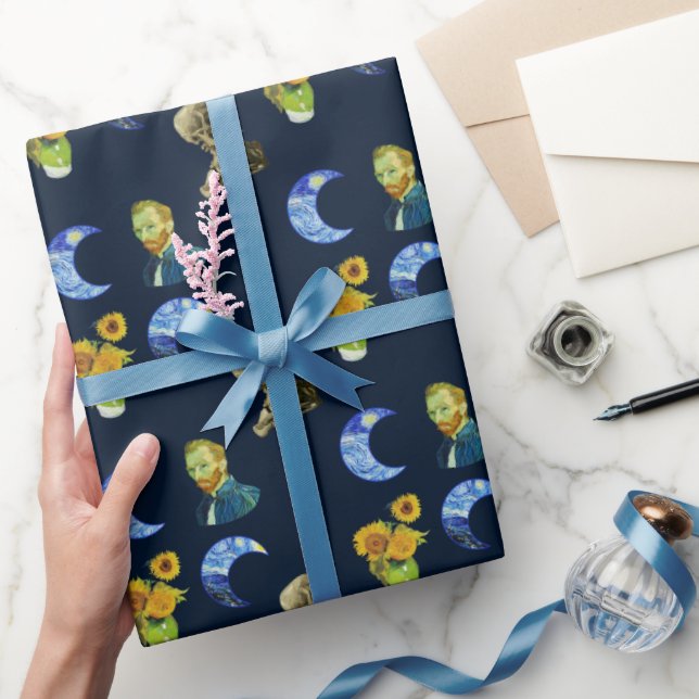 Papier Cadeau Van Gogh pattern (Cadeaux)