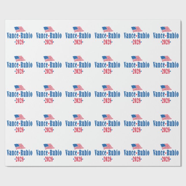 Papier Cadeau Vance Rubio 2028 (flag) (Plat)