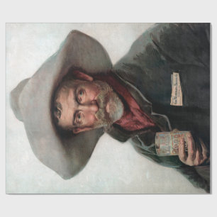 Papier Cadeau Vaqueros Ranchero Cowboy Espagnol Vieil Ouest