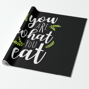 Papier Cadeau Végétarien Vous êtes ce que vous mangez