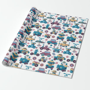 Papier Cadeau Véhicules Fantastiques
