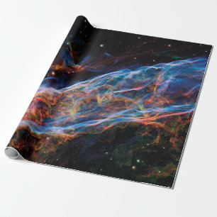 Papier Cadeau Veil Nebula NASA Hubble Space Photo