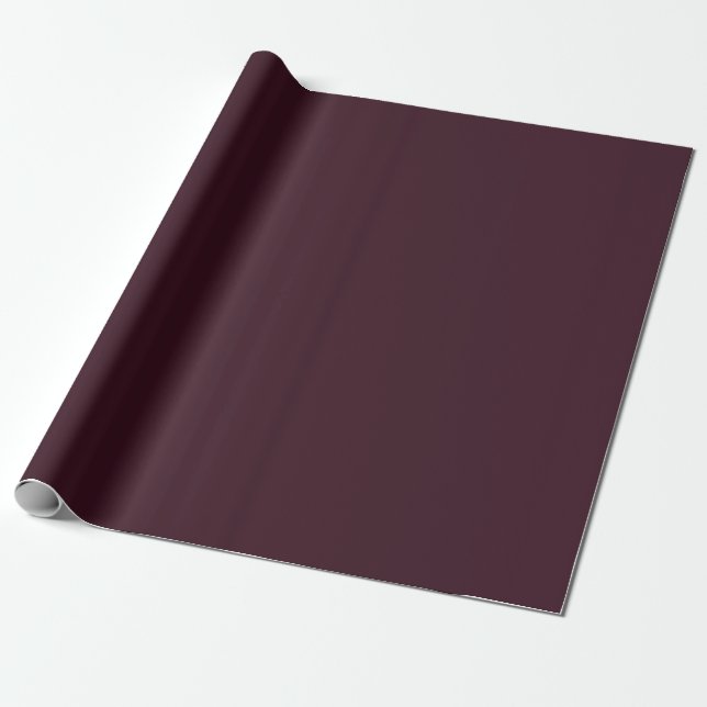 Papier Cadeau Velours prune foncé (Déroulé)