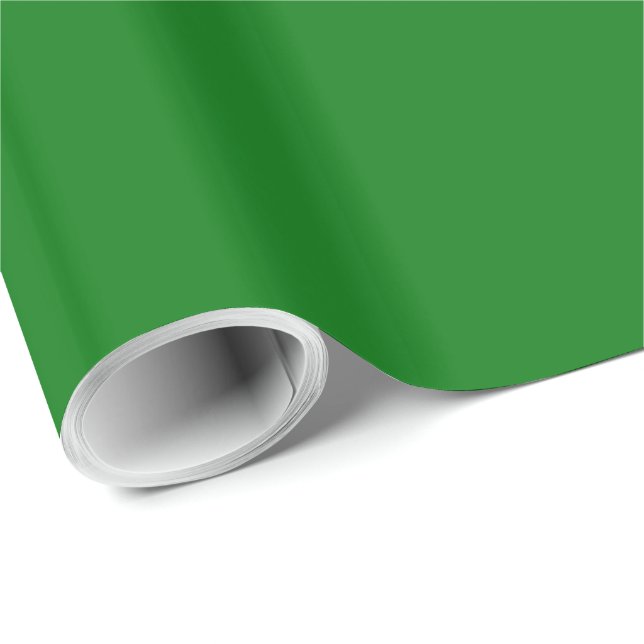 Papier Cadeau Velvet vert de Noël (Coin rond)