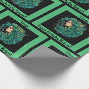Papier Cadeau Vergo Ajouter Nom Anniversaire Horoscope Cadeau