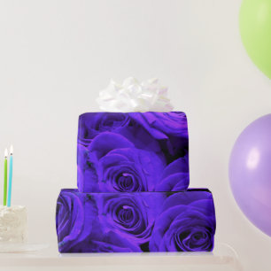 Papier Cadeau Veri peri periwinkle bleu violet rose