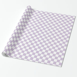 Papier Cadeau Vérification de la couleur violette rétro
