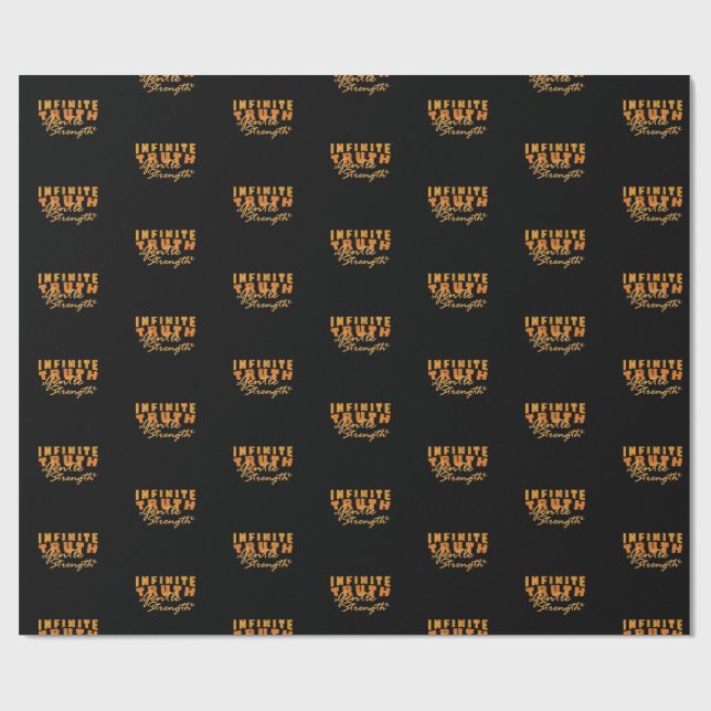Papier cadeau Vérité Infinie, Douce Force  (Plat)