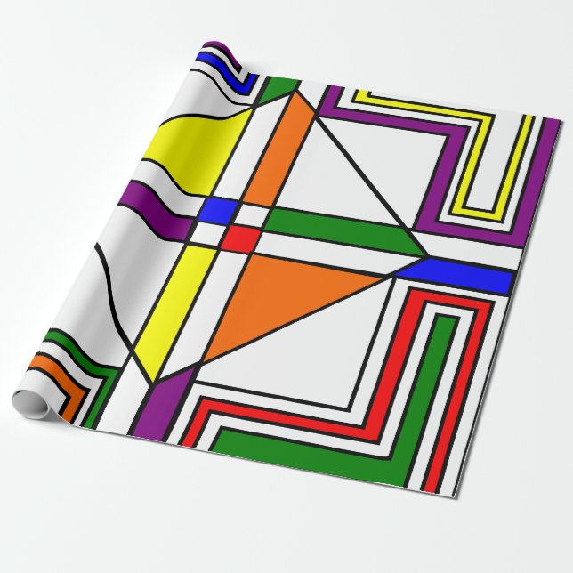 Papier Cadeau Verre Bauhaus (Déroulé)