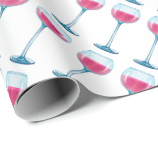 Papier Cadeau Verre d'enveloppe de cadeau de vin