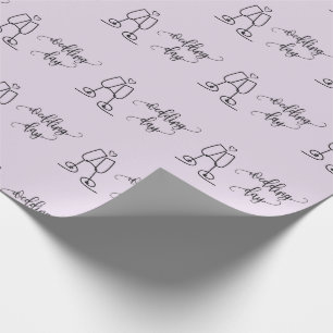 Papier Cadeau Verres à Champagne Toast Cadeaux de Mariage Sans C