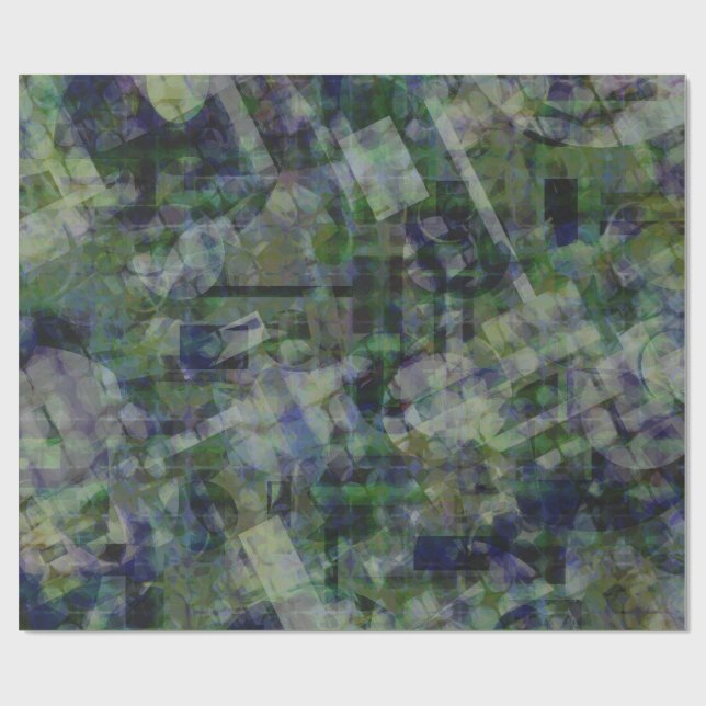 Papier Cadeau vert à tout moment , célébration  (Plat)