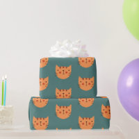 Vert chat mignon orange