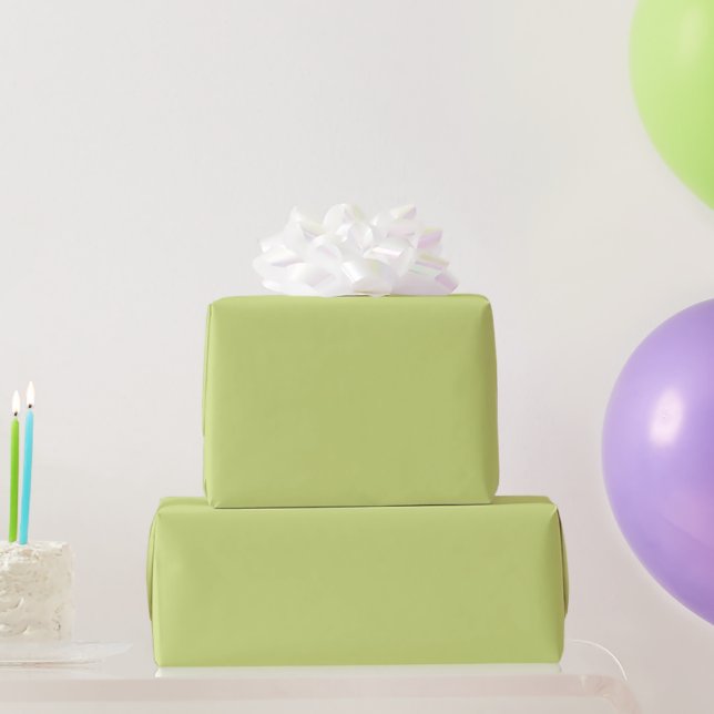 Papier Cadeau Vert Citron Pâle Tendance Printemps Et Été (Cadeaux de fête)