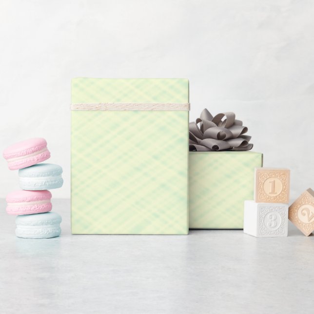 Papier Cadeau Vert clair texturé. (Baby Shower)
