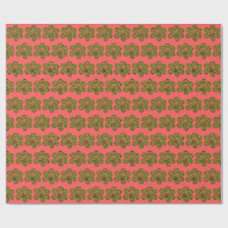 Papier cadeau vert de Noël Boricua Sun