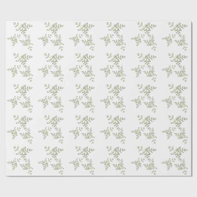 Papier Cadeau vert de printemps  (Plat)