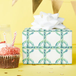 Papier Cadeau Vert et bleu