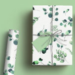 Papier Cadeau Vert et forêt vert éucalyptus aquarelle<br><div class="desc">Notre design eucalyptus est élégant et intemporel. Cette belle collection de verdure est excellente pour les wedding showers,  anniversaires,  baby showers et Noël.</div>