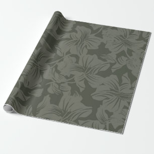 Papier Cadeau Vert Floral sans couture motif fond abstrait,