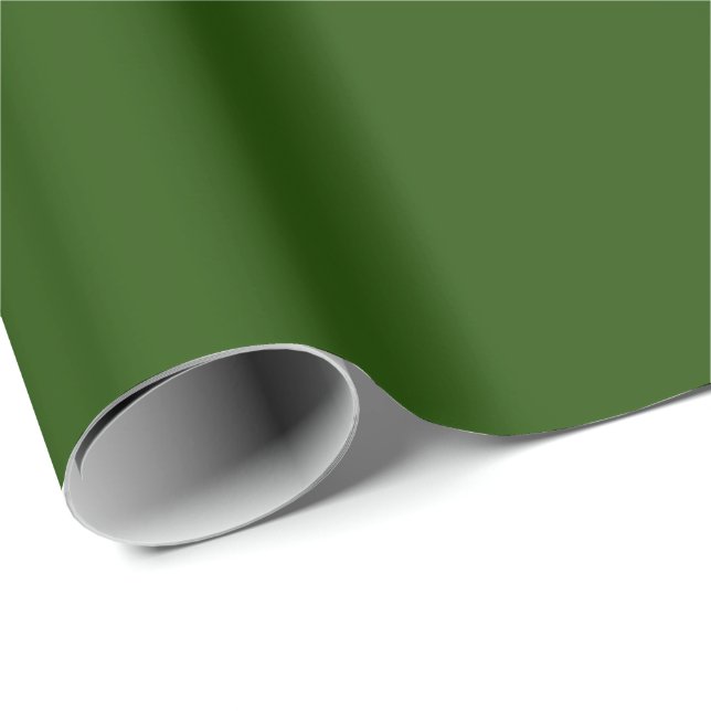 Papier Cadeau Vert foncé  (Coin rond)