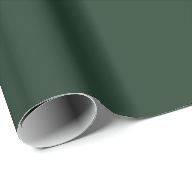 Papier Cadeau Vert gris foncé (Coin rond)