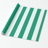 Vert Jade Blanc Extra Large Motif Rayure