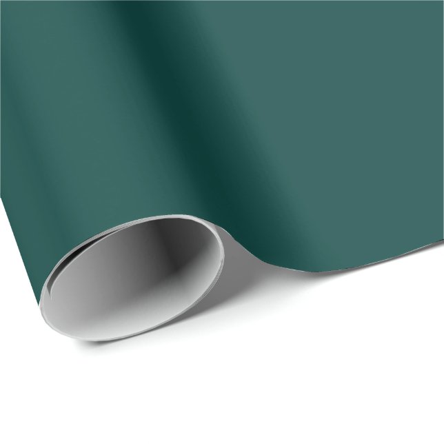 Papier Cadeau Vert mer profonde (Coin rond)