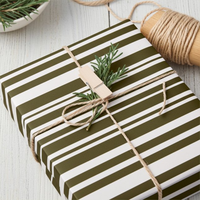 Papier cadeau vert olive foncé pour toutes occasio (Créateur téléchargé)