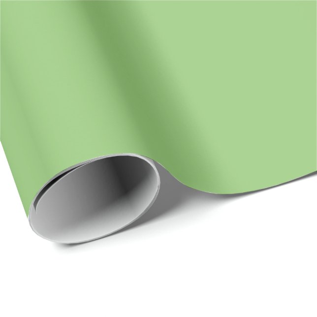 Papier Cadeau Vert pastel (Coin rond)