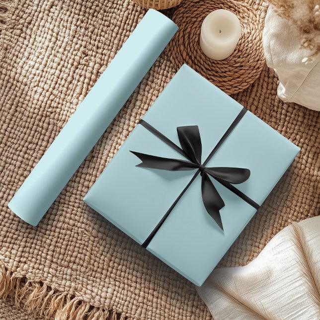 Papier Cadeau Vert pastel uni | Classique | Élégant (Créateur téléchargé)
