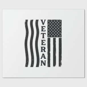 Papier Cadeau Vêtement vétéran américain drapeau vintage vecteur