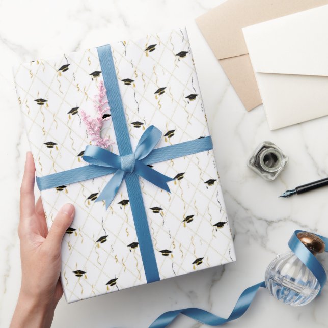 Papier Cadeau Vibes de Remise de Diplôme Festives (Cadeaux)