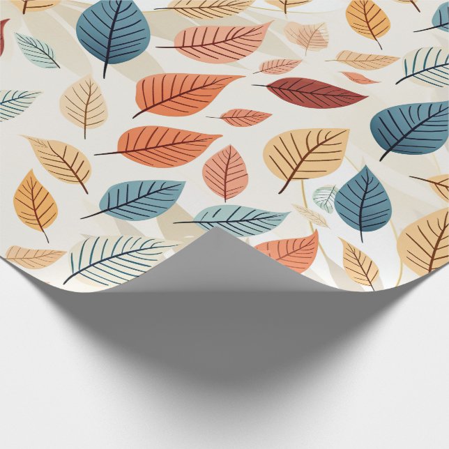PAPIER CADEAU VIBRANT LEAF PATTERNS (Coin)