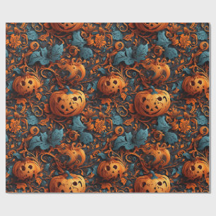 Papier Cadeau Vibrant thème Halloween