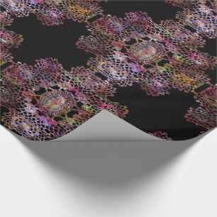 Papier Cadeau Victorien élégant de fête aristocratique