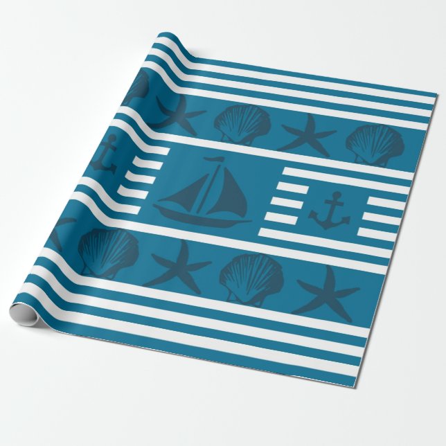 Papier Cadeau Vie marine (Déroulé)