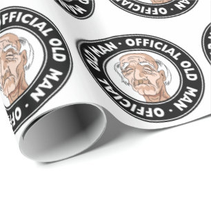 Papier Cadeau Vieil homme officiel