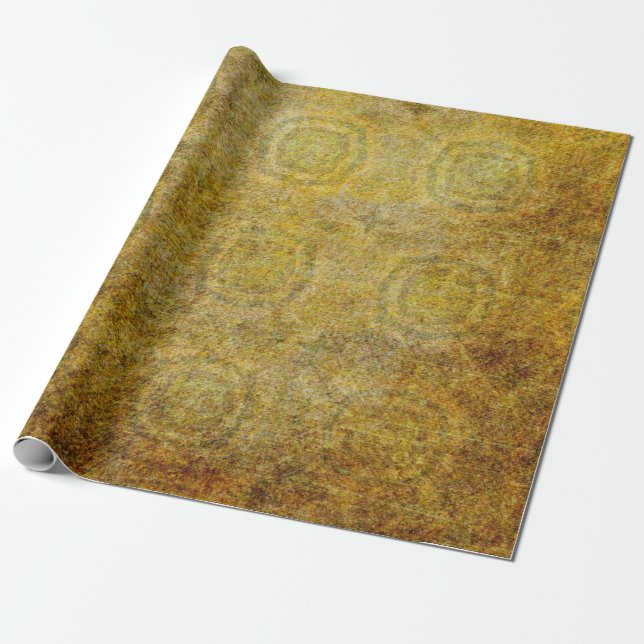 Papier Cadeau Vieille conception de papier. Ultrawide Grunge Col (Déroulé)